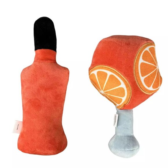 Woof 2-Pack Aperol Plush Dog Toys - Picture 5 of 6